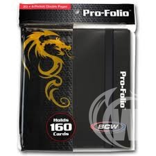 BCW 4 Pocket Folio Binder - Black